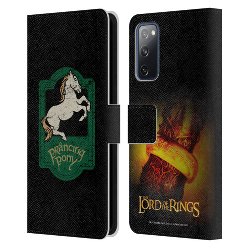 The Lord Of The Rings The Fellowship Of The Ring Graphics Prancing Pony Leather Book Wallet Case Cover For Samsung Galaxy S20 FE / 5G