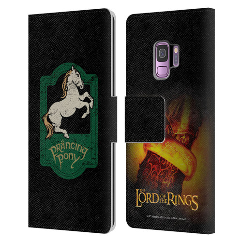 The Lord Of The Rings The Fellowship Of The Ring Graphics Prancing Pony Leather Book Wallet Case Cover For Samsung Galaxy S9