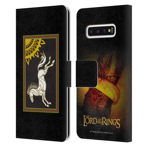 The Lord Of The Rings The Fellowship Of The Ring Graphics Flag Of Rohan Leather Book Wallet Case Cover For Samsung Galaxy S10