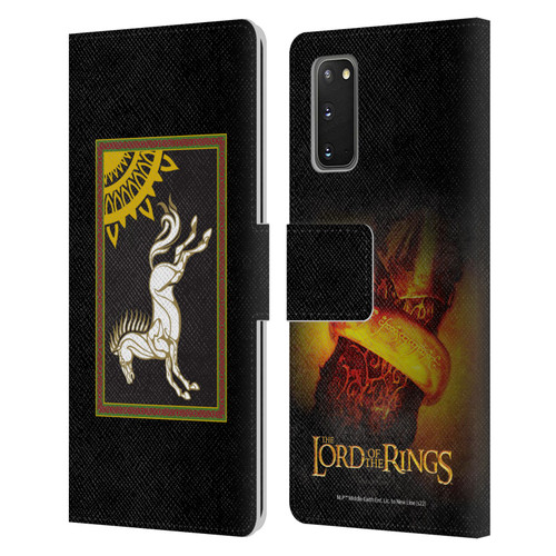 The Lord Of The Rings The Fellowship Of The Ring Graphics Flag Of Rohan Leather Book Wallet Case Cover For Samsung Galaxy S20 / S20 5G
