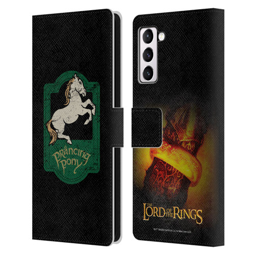 The Lord Of The Rings The Fellowship Of The Ring Graphics Prancing Pony Leather Book Wallet Case Cover For Samsung Galaxy S21+ 5G