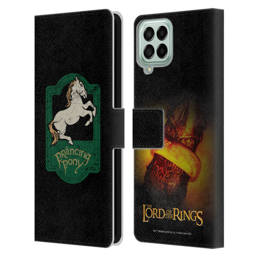 The Lord Of The Rings The Fellowship Of The Ring Graphics Prancing Pony Leather Book Wallet Case Cover For Samsung Galaxy M33 (2022)