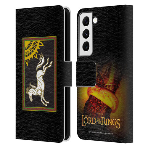 The Lord Of The Rings The Fellowship Of The Ring Graphics Flag Of Rohan Leather Book Wallet Case Cover For Samsung Galaxy S22 5G
