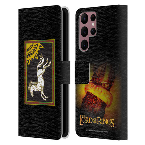 The Lord Of The Rings The Fellowship Of The Ring Graphics Flag Of Rohan Leather Book Wallet Case Cover For Samsung Galaxy S22 Ultra 5G