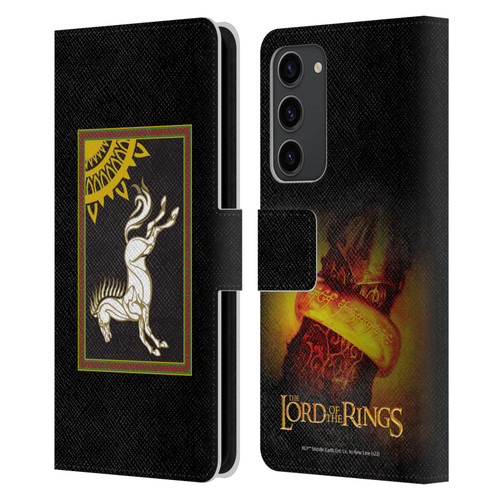 The Lord Of The Rings The Fellowship Of The Ring Graphics Flag Of Rohan Leather Book Wallet Case Cover For Samsung Galaxy S23+ 5G