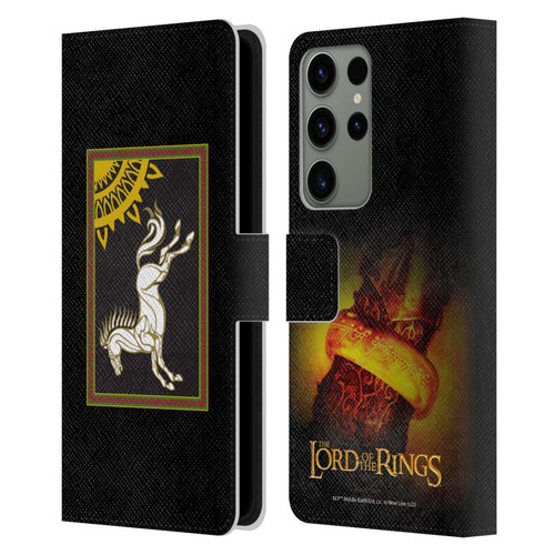 The Lord Of The Rings The Fellowship Of The Ring Graphics Flag Of Rohan Leather Book Wallet Case Cover For Samsung Galaxy S23 Ultra 5G