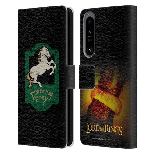 The Lord Of The Rings The Fellowship Of The Ring Graphics Prancing Pony Leather Book Wallet Case Cover For Sony Xperia 1 IV