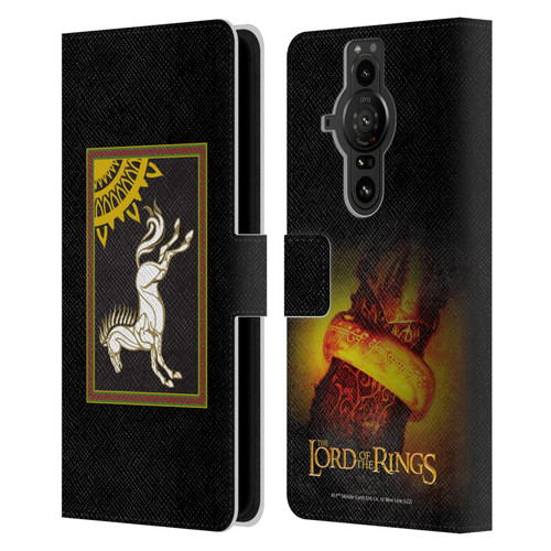 The Lord Of The Rings The Fellowship Of The Ring Graphics Flag Of Rohan Leather Book Wallet Case Cover For Sony Xperia Pro-I