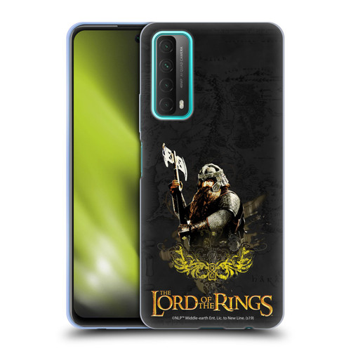 The Lord Of The Rings The Fellowship Of The Ring Character Art Gimli Soft Gel Case for Huawei P Smart (2021)