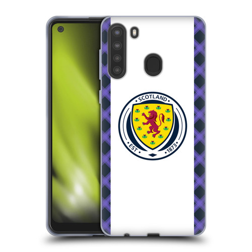 Scotland National Football Team 2022/23 Kits Away Soft Gel Case for Samsung Galaxy A21 (2020)
