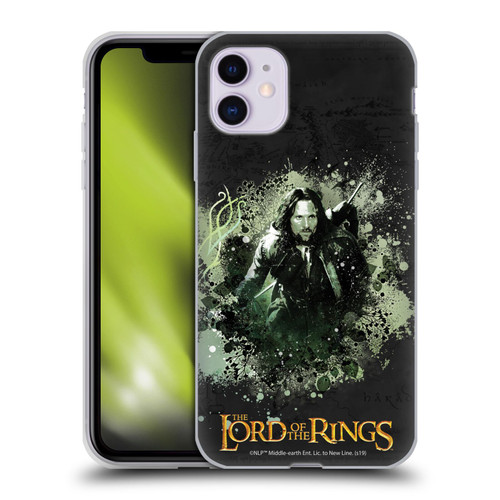 The Lord Of The Rings The Fellowship Of The Ring Character Art Aragorn Soft Gel Case for Apple iPhone 11