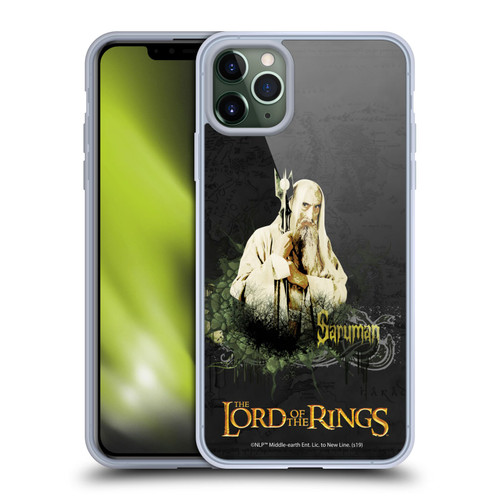 The Lord Of The Rings The Fellowship Of The Ring Character Art Saruman Soft Gel Case for Apple iPhone 11 Pro Max