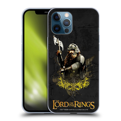 The Lord Of The Rings The Fellowship Of The Ring Character Art Gimli Soft Gel Case for Apple iPhone 12 Pro Max