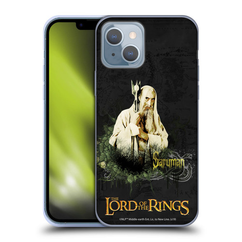 The Lord Of The Rings The Fellowship Of The Ring Character Art Saruman Soft Gel Case for Apple iPhone 14