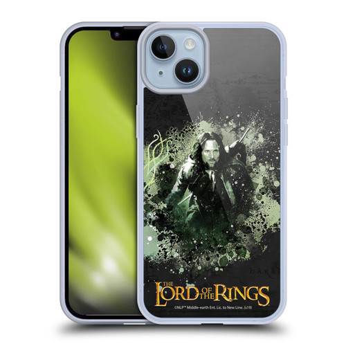 The Lord Of The Rings The Fellowship Of The Ring Character Art Aragorn Soft Gel Case for Apple iPhone 14 Plus