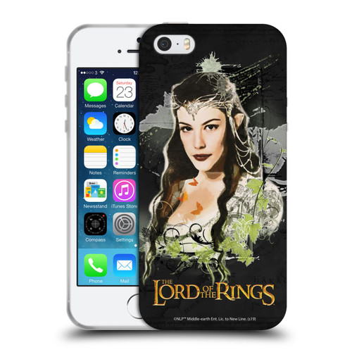 The Lord Of The Rings The Fellowship Of The Ring Character Art Arwen Soft Gel Case for Apple iPhone 5 / 5s / iPhone SE 2016
