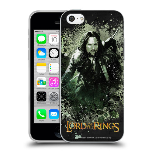 The Lord Of The Rings The Fellowship Of The Ring Character Art Aragorn Soft Gel Case for Apple iPhone 5c