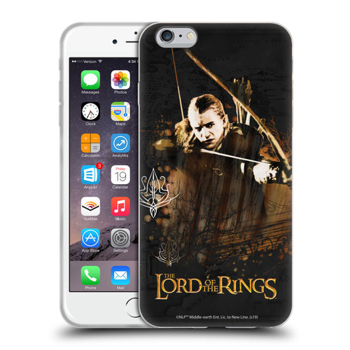 The Lord Of The Rings The Fellowship Of The Ring Character Art Legolas Soft Gel Case for Apple iPhone 6 Plus / iPhone 6s Plus