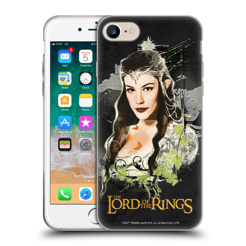 The Lord Of The Rings The Fellowship Of The Ring Character Art Arwen Soft Gel Case for Apple iPhone 7 / 8 / SE 2020 & 2022