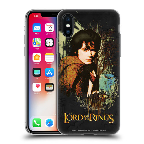 The Lord Of The Rings The Fellowship Of The Ring Character Art Frodo Soft Gel Case for Apple iPhone X / iPhone XS