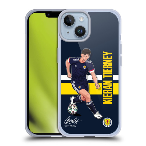 Scotland National Football Team Players Kieran Tierney Soft Gel Case for Apple iPhone 14