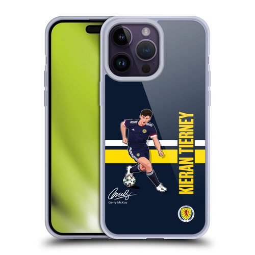 Scotland National Football Team Players Kieran Tierney Soft Gel Case for Apple iPhone 14 Pro Max