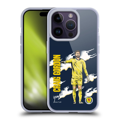 Scotland National Football Team Players Craig Gordon Soft Gel Case for Apple iPhone 14 Pro