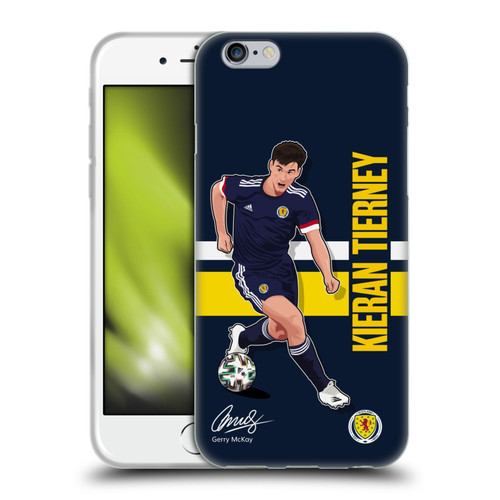 Scotland National Football Team Players Kieran Tierney Soft Gel Case for Apple iPhone 6 / iPhone 6s