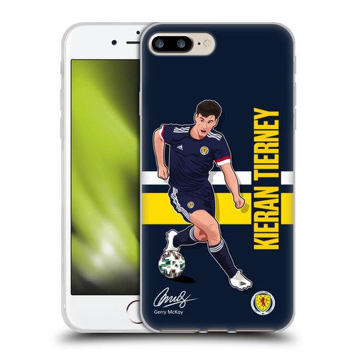 Scotland National Football Team Players Kieran Tierney Soft Gel Case for Apple iPhone 7 Plus / iPhone 8 Plus