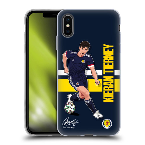Scotland National Football Team Players Kieran Tierney Soft Gel Case for Apple iPhone XS Max