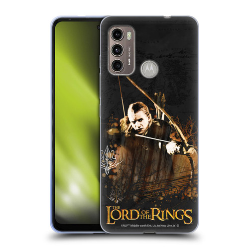 The Lord Of The Rings The Fellowship Of The Ring Character Art Legolas Soft Gel Case for Motorola Moto G60 / Moto G40 Fusion
