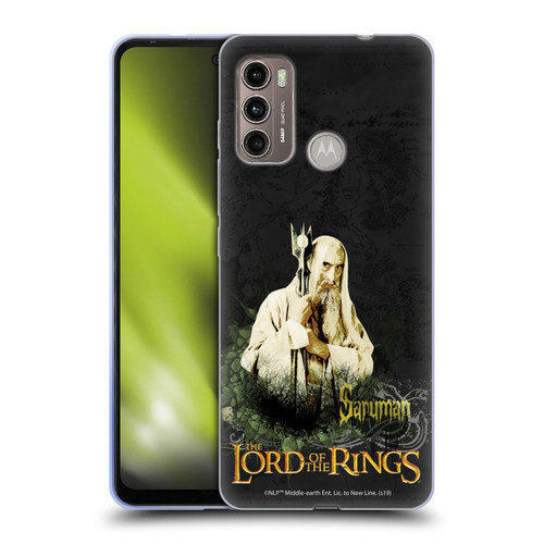 The Lord Of The Rings The Fellowship Of The Ring Character Art Saruman Soft Gel Case for Motorola Moto G60 / Moto G40 Fusion