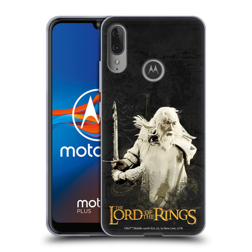 The Lord Of The Rings The Fellowship Of The Ring Character Art Gandalf Soft Gel Case for Motorola Moto E6 Plus
