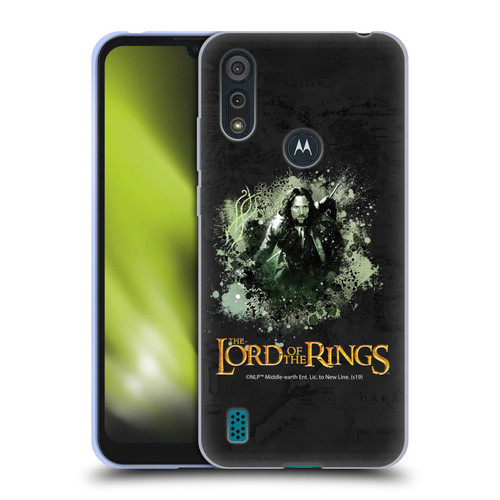 The Lord Of The Rings The Fellowship Of The Ring Character Art Aragorn Soft Gel Case for Motorola Moto E6s (2020)