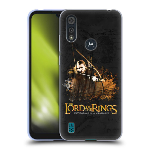 The Lord Of The Rings The Fellowship Of The Ring Character Art Legolas Soft Gel Case for Motorola Moto E6s (2020)