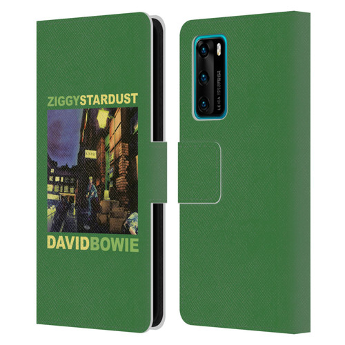 David Bowie Album Art Ziggy Stardust Leather Book Wallet Case Cover For Huawei P40 5G