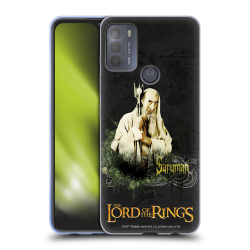 The Lord Of The Rings The Fellowship Of The Ring Character Art Saruman Soft Gel Case for Motorola Moto G50