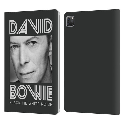 David Bowie Album Art Black Tie Leather Book Wallet Case Cover For Apple iPad Pro 11 2020 / 2021 / 2022
