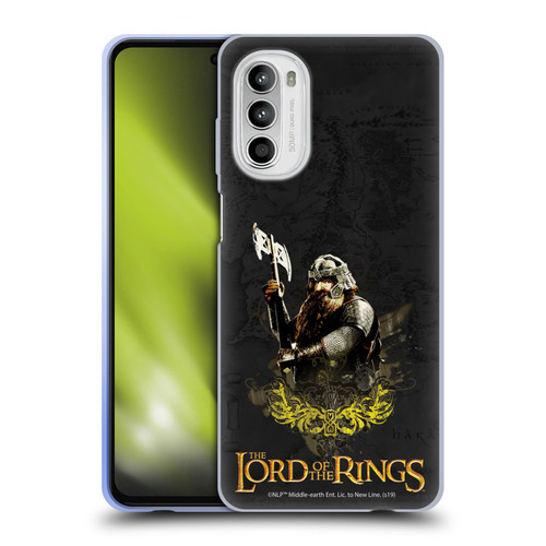 The Lord Of The Rings The Fellowship Of The Ring Character Art Gimli Soft Gel Case for Motorola Moto G52