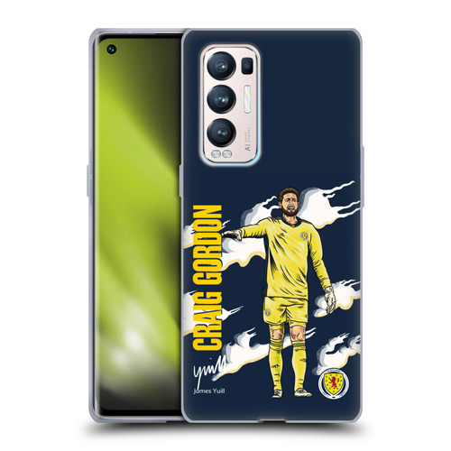 Scotland National Football Team Players Craig Gordon Soft Gel Case for OPPO Find X3 Neo / Reno5 Pro+ 5G