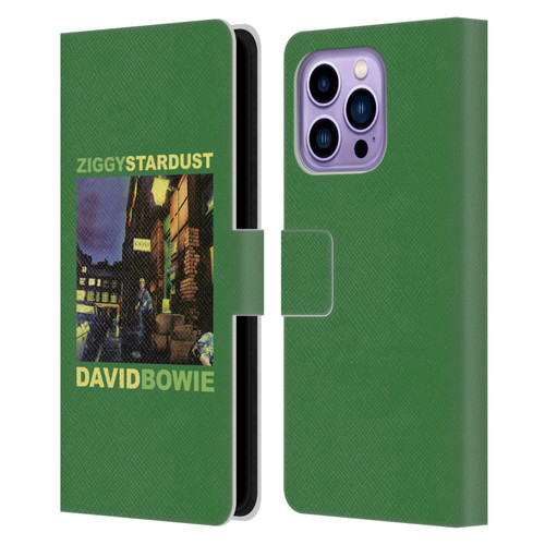 David Bowie Album Art Ziggy Stardust Leather Book Wallet Case Cover For Apple iPhone 14 Pro Max