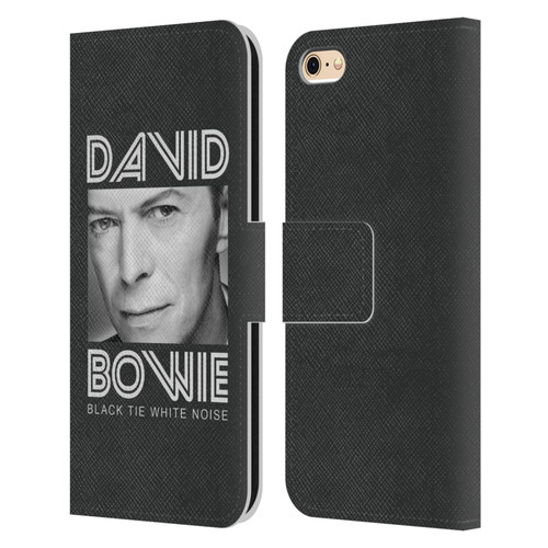 David Bowie Album Art Black Tie Leather Book Wallet Case Cover For Apple iPhone 6 / iPhone 6s