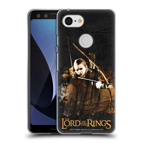 The Lord Of The Rings The Fellowship Of The Ring Character Art Legolas Soft Gel Case for Google Pixel 3