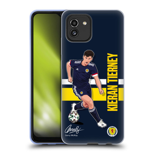 Scotland National Football Team Players Kieran Tierney Soft Gel Case for Samsung Galaxy A03 (2021)