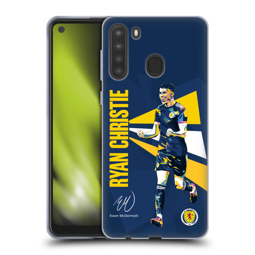 Scotland National Football Team Players Ryan Christie Soft Gel Case for Samsung Galaxy A21 (2020)