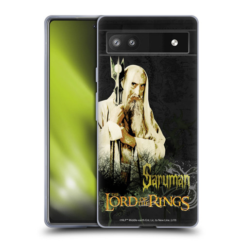The Lord Of The Rings The Fellowship Of The Ring Character Art Saruman Soft Gel Case for Google Pixel 6a