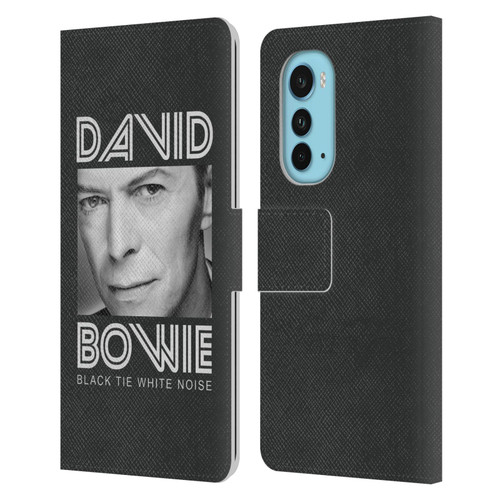 David Bowie Album Art Black Tie Leather Book Wallet Case Cover For Motorola Edge (2022)