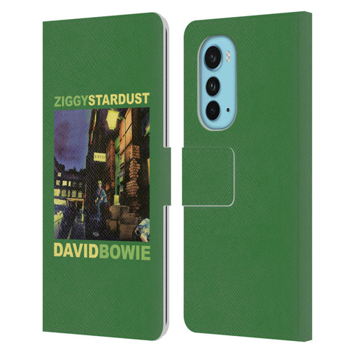 David Bowie Album Art Ziggy Stardust Leather Book Wallet Case Cover For Motorola Edge (2022)