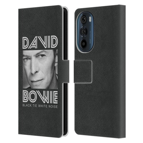 David Bowie Album Art Black Tie Leather Book Wallet Case Cover For Motorola Edge 30