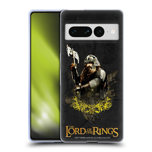 The Lord Of The Rings The Fellowship Of The Ring Character Art Gimli Soft Gel Case for Google Pixel 7 Pro